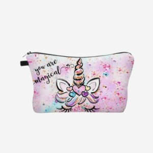 Trousse de toilette enfant imprimé licorne