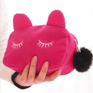 Trousse de toilette fille chat face